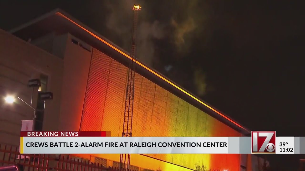 Large fire damages Raleigh Convention Center
