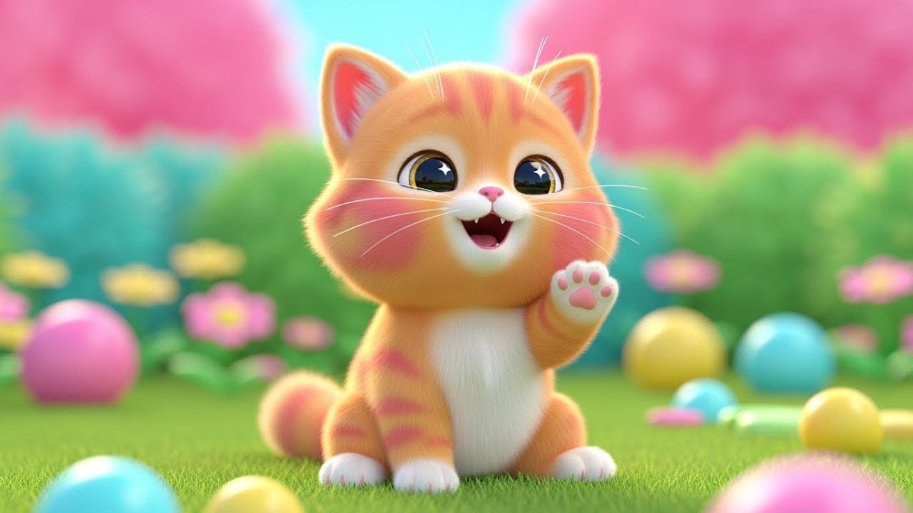 Tiny Meows! Little Kitten Learns to Speak with Sounds 🐱🎵 | Nursery Rhymes for Kids