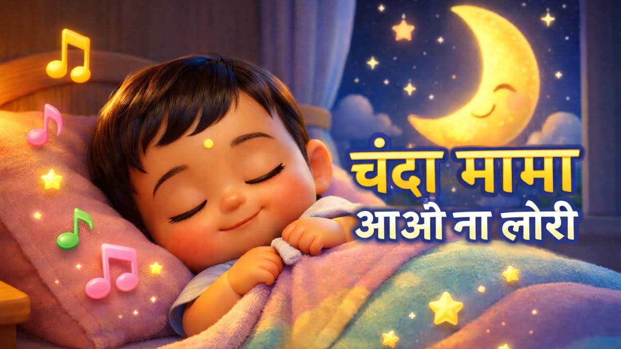 चंदा मामा आओ ना लोरी 🌙 3D एनिमेशन | सोने की प्यारी हिंदी लोरी बच्चों के लिए | Baby Lullaby