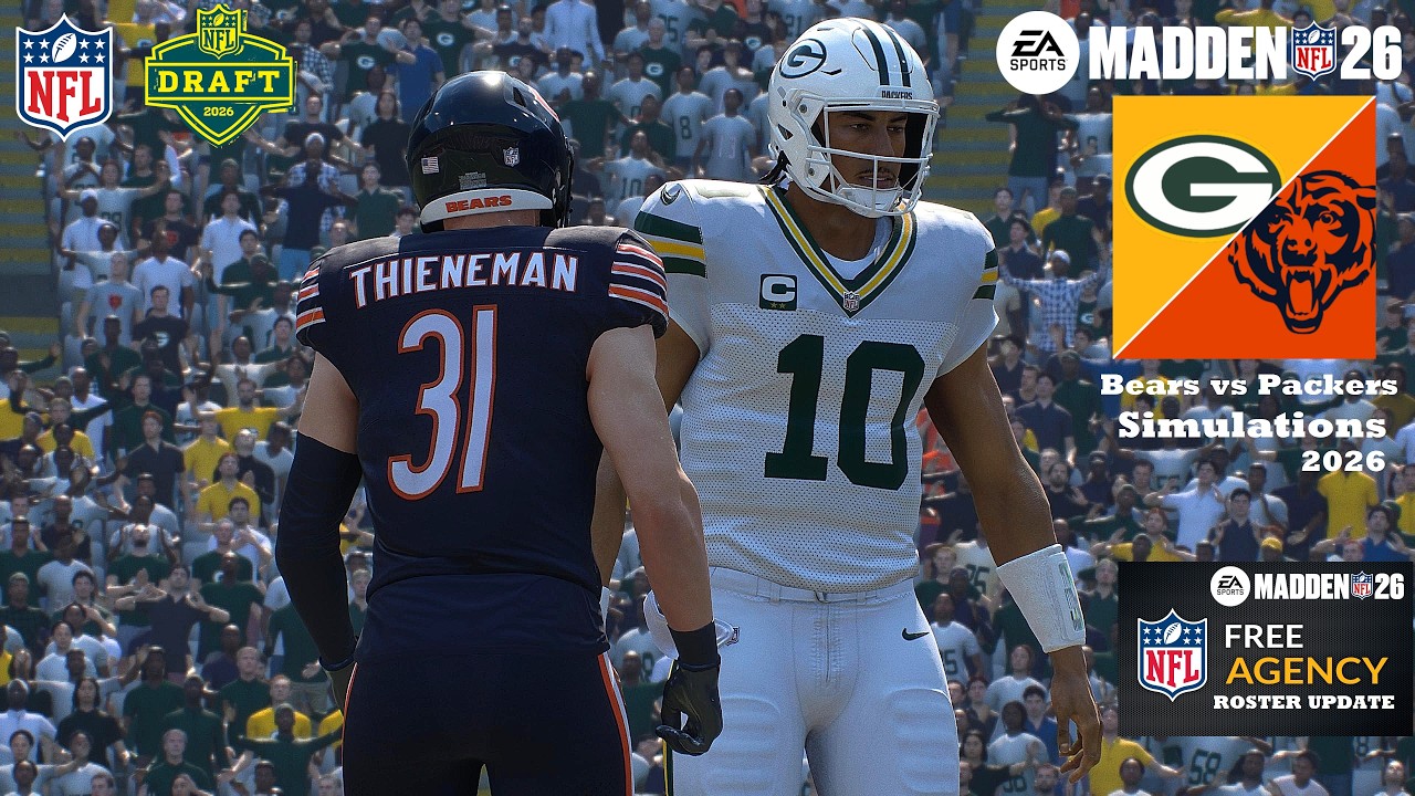 Madden 26: Драфт и свободные агенты &mdash; Чикаго Беарз против Грин Бэй Пэкерс. Обновленный симулятор ...