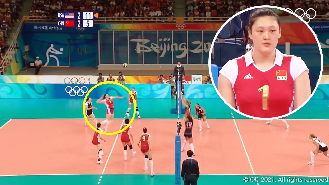 หวัง อี้เหมย โอลิมปิก 2008 Wang Yimei (王一梅) Volleyball Olympics | Super Spikes | Powerful Spikes