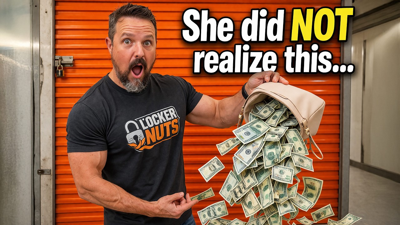 Old storage owner FORGOT to empty her purse... (It had money)