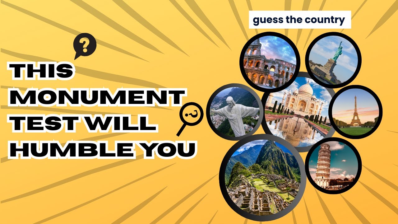 Guess the country by its Famous Monument |30 Countries guessing game | guess and flex