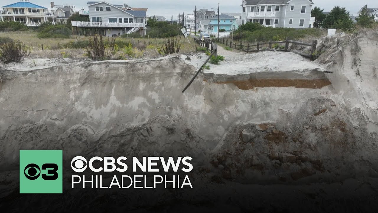 Officials declare state of emergency in Strathmere, New Jersey, after nor'easter damages beach