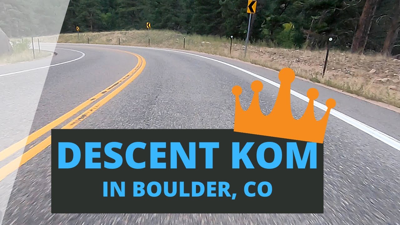 Cycling DESCENT KOM on Jamestown Segment in Boulder, Colorado