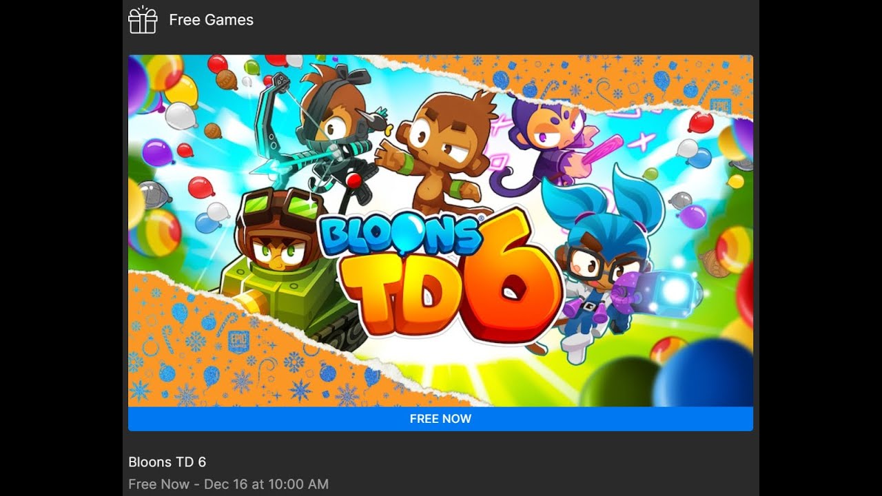 Free Game Weekly Review - Bloons TD 6