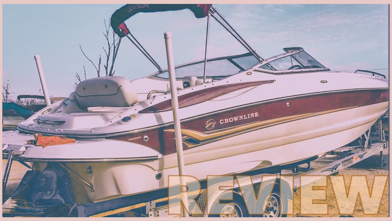 2005 Crownline 240 EX Deck Boat Bow Rider Runabout Video Test Drive Review