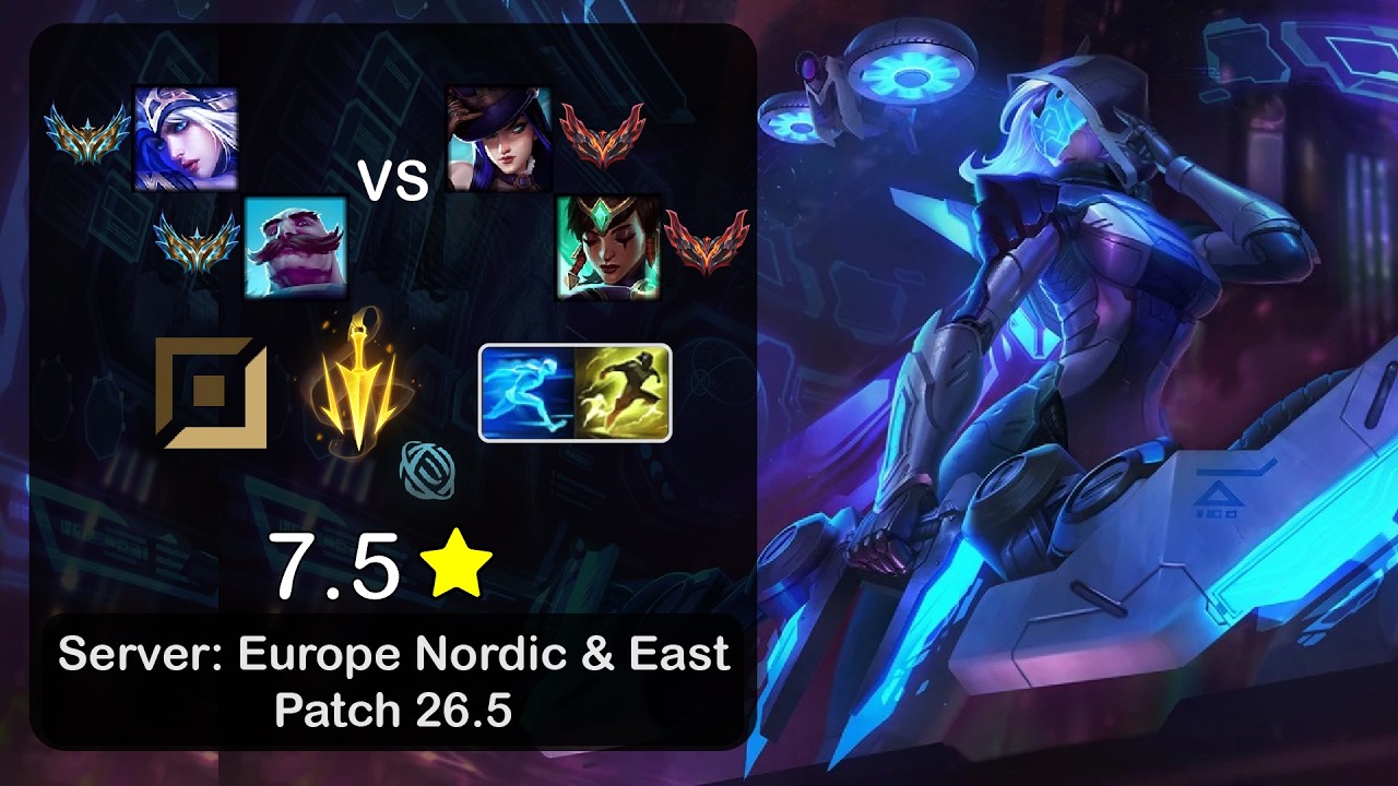 Ashe ADC + Braum vs Caitlyn + Karma - EUNE Challenger - Patch 26.5