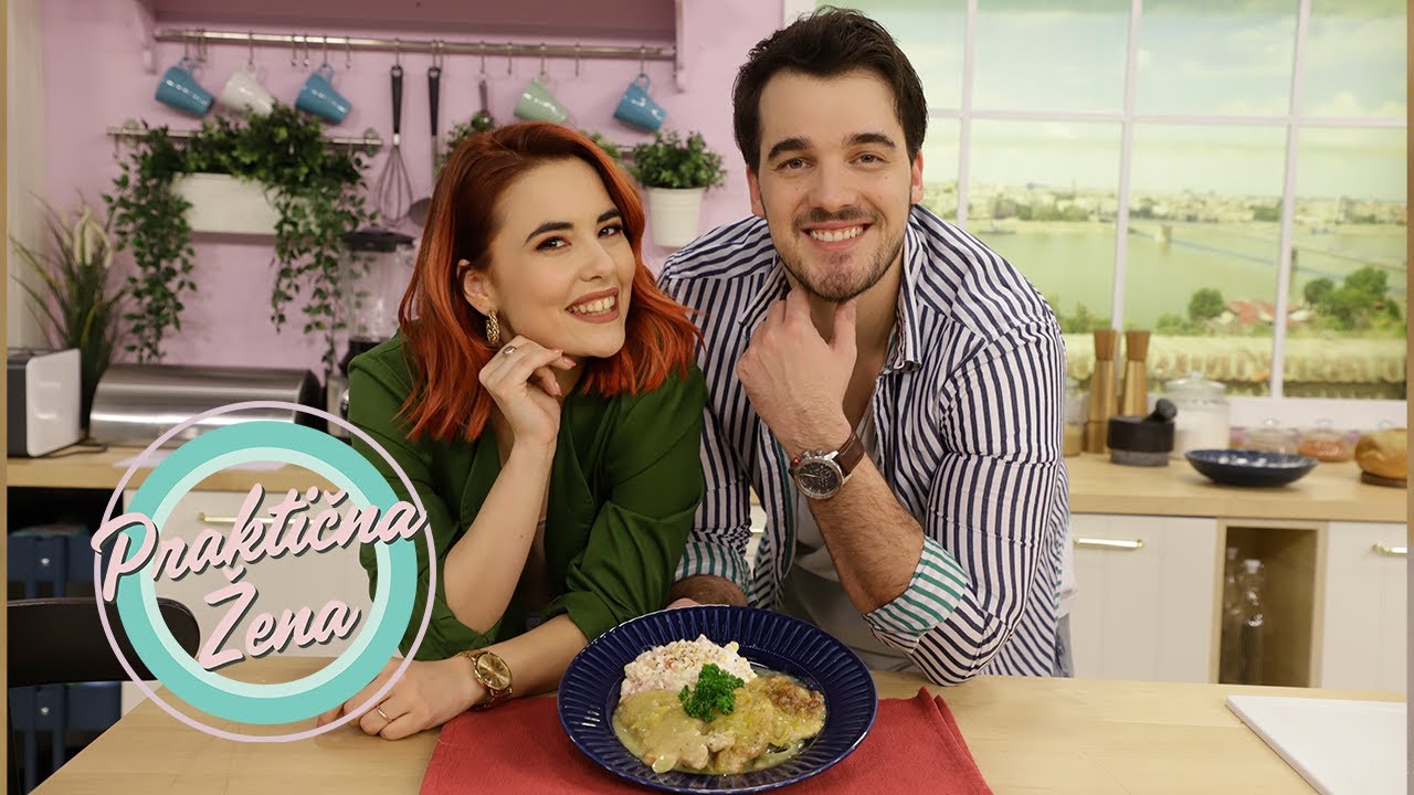 Praktična žena – Milica i Aleksa Perović: 1. Krmenadle u belom vinu 2. Salata od pečenih paprika
