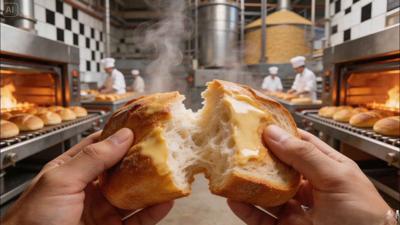 From Golden Wheat Fields to Yummy Bread Slices 🍞| Complete Industrial Factory Process #breadmaking