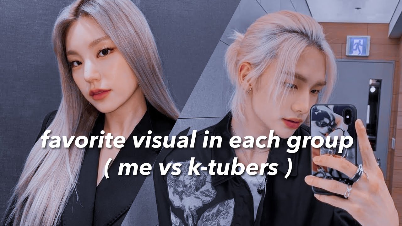favorite visual in each group (me vs k-tubers)