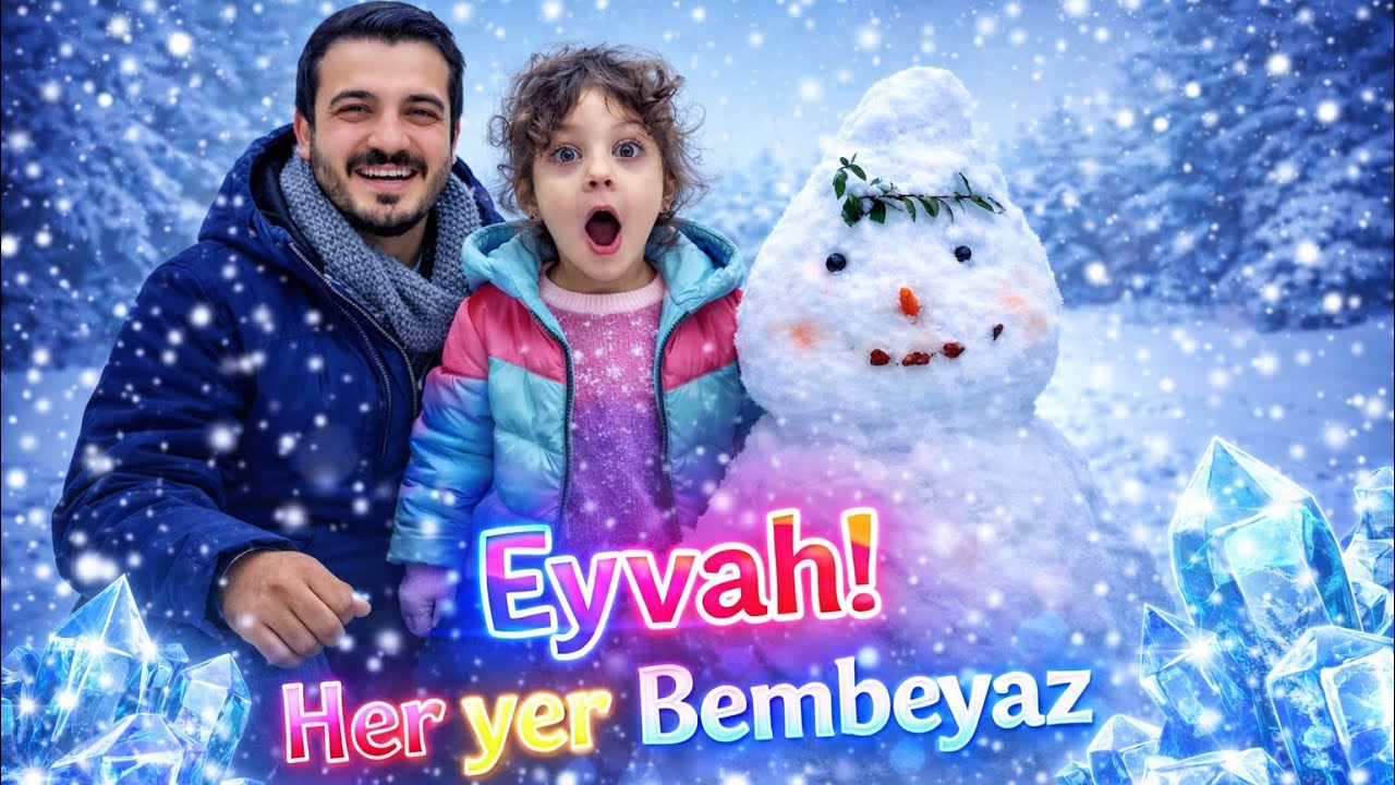 	❄️ Eyvah! Her Yer Bembeyaz | Babamla Kardan Kadın Yaptık  #funny #funnyvideo #keşfet #viral #global