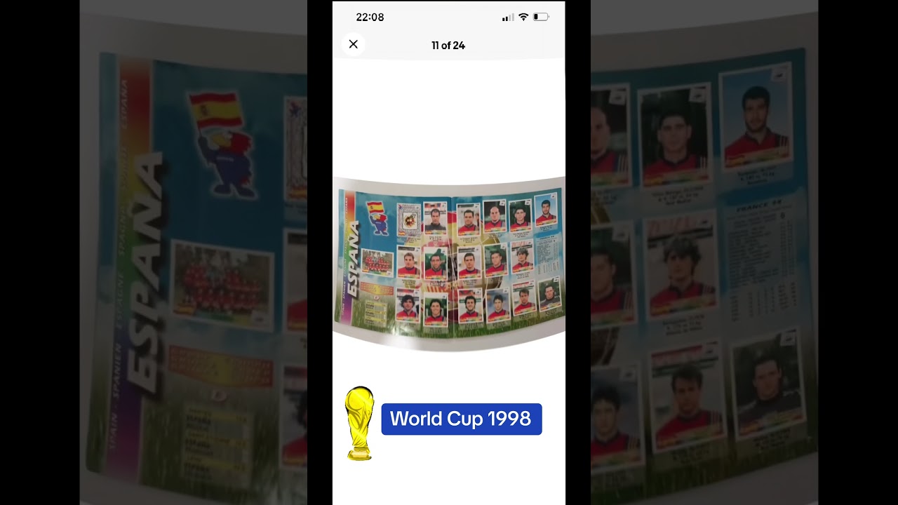 France 98! 1998 fifa World Cup! Panini sticker album! #worldcupshorts #r9 #zidane #footballworldcup
