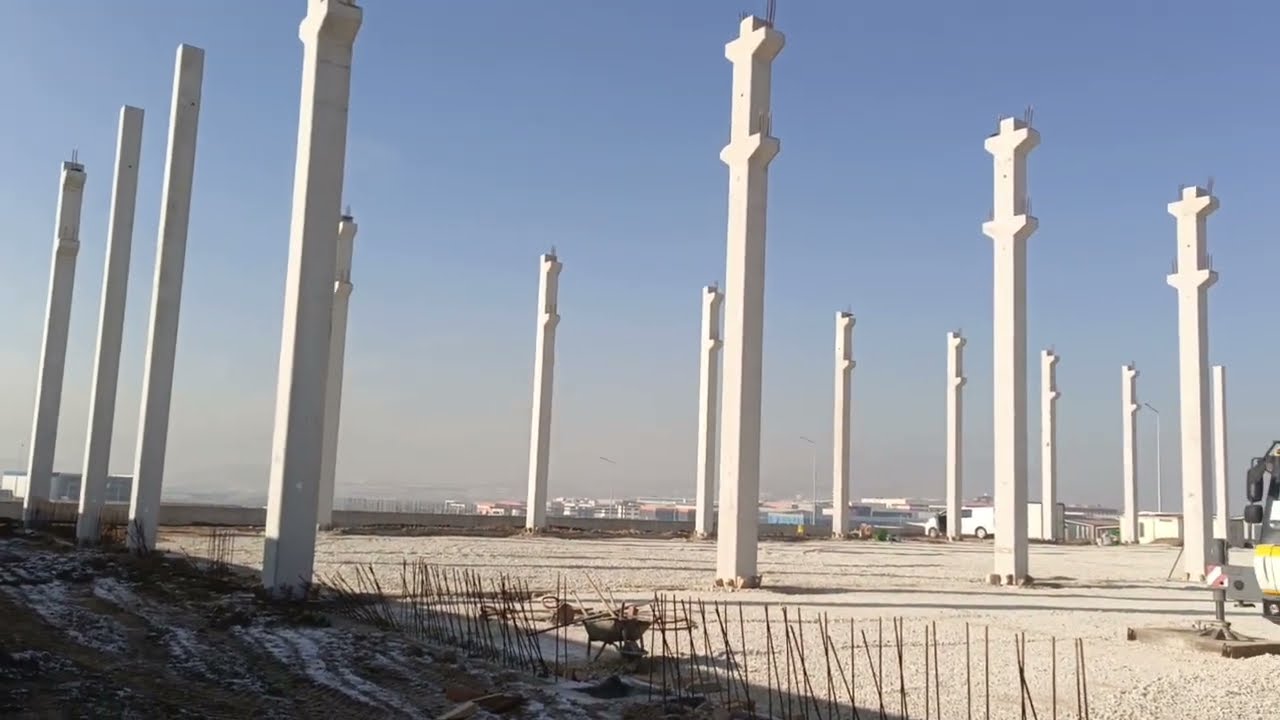 #betonarme prefabrik kolon montajı#