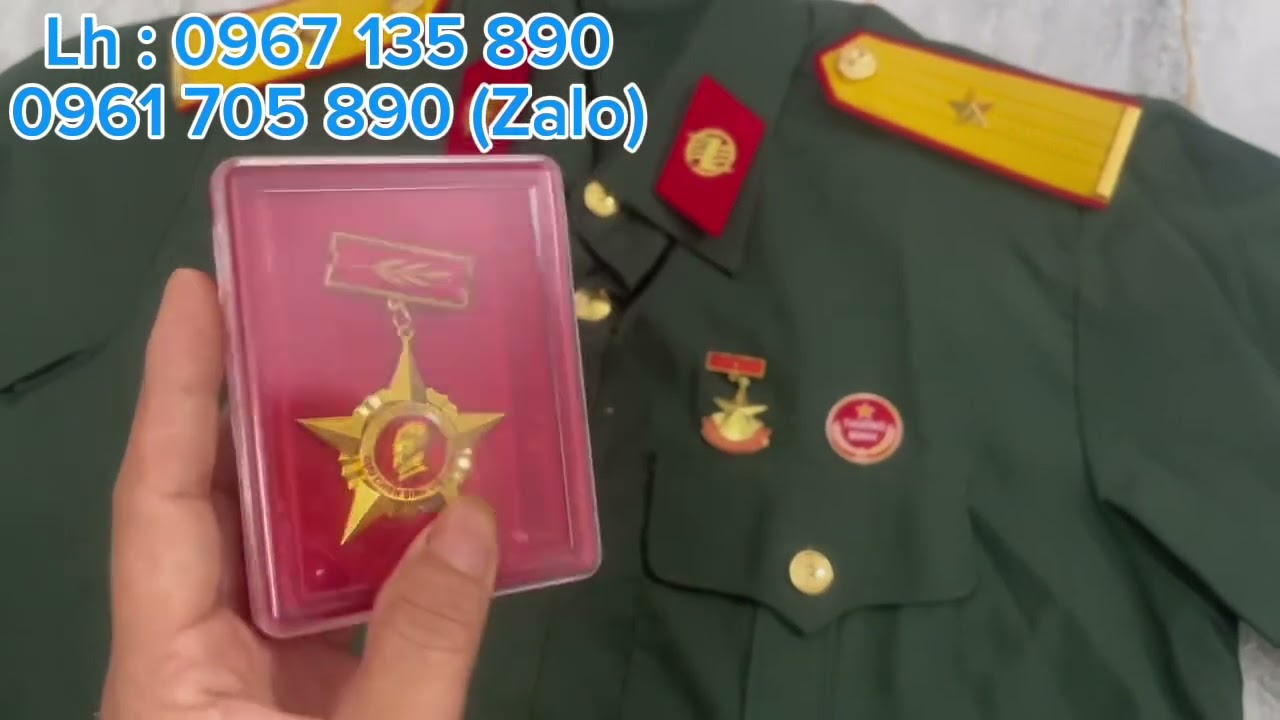 Combo quần áo cựu chiến binh k08 sĩ quan cộc tay cầu vai quân hàm Huân huy chương
