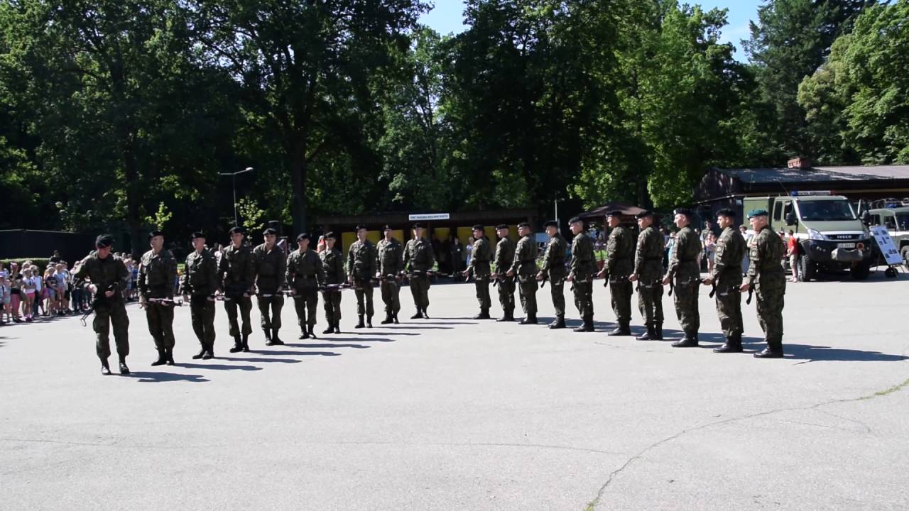 musztra paradna   batalion dowodzenia MW w Wejherowie 2 - 23.06.2016 dzień otwartych koszar