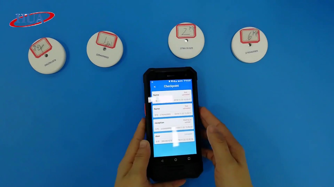 HUA smart phone guard tour system with PTT, GPS, SOS, GPRS, camera and many other functions