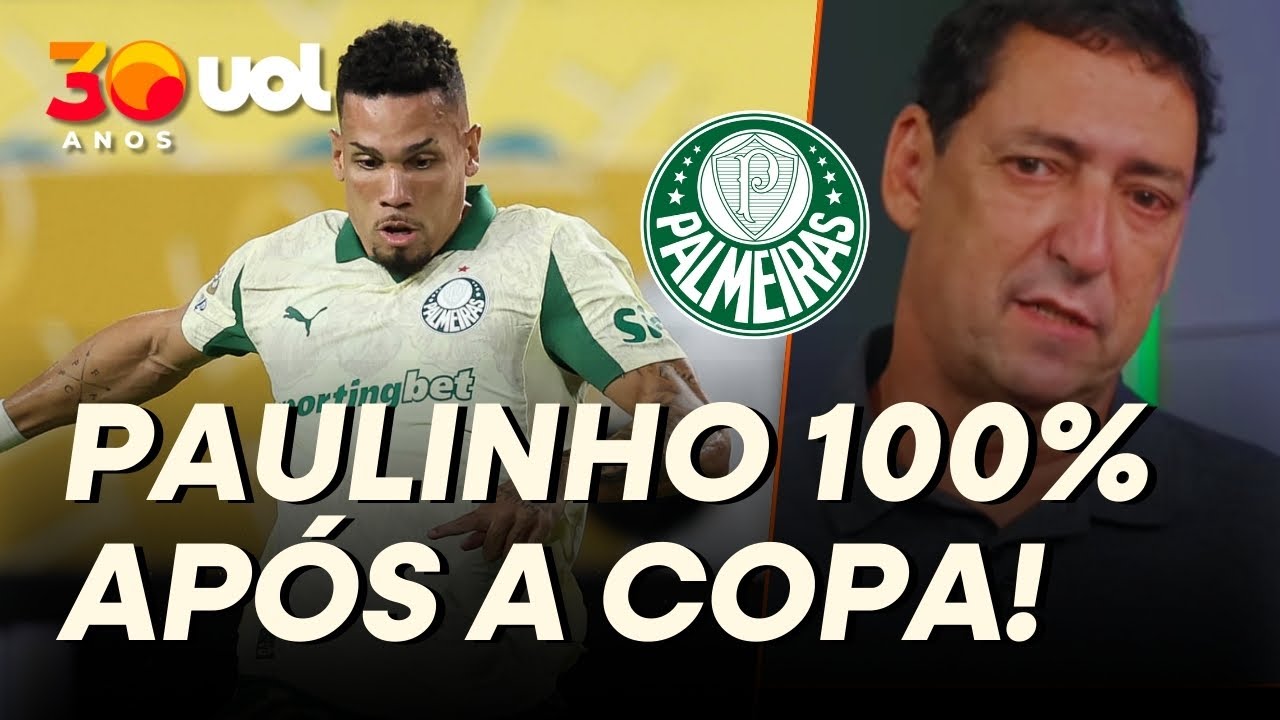 PALMEIRAS: PAULINHO DEVE VOLTAR A JOGAR EM MAIO PARA ESTAR 100% APÓS A COPA DO MUNDO, DIZ PVC