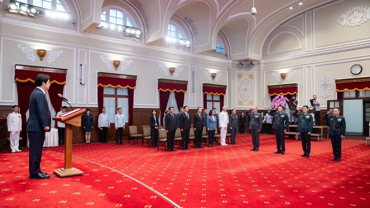 20240829 總統主持「中華民國113年9月份將官晉任授階典禮」