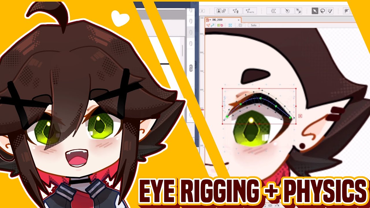 Live2D Eye Rigging/Minging + Physics [озвучка]