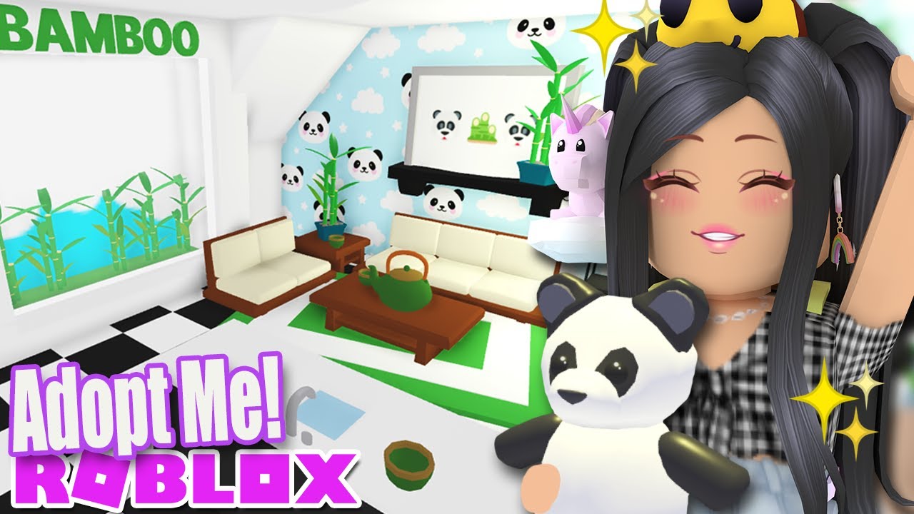 Tiny *BAMBOO PANDA* Home CHEAP 🐼🎍 ADOPT ME Tour Build Idea