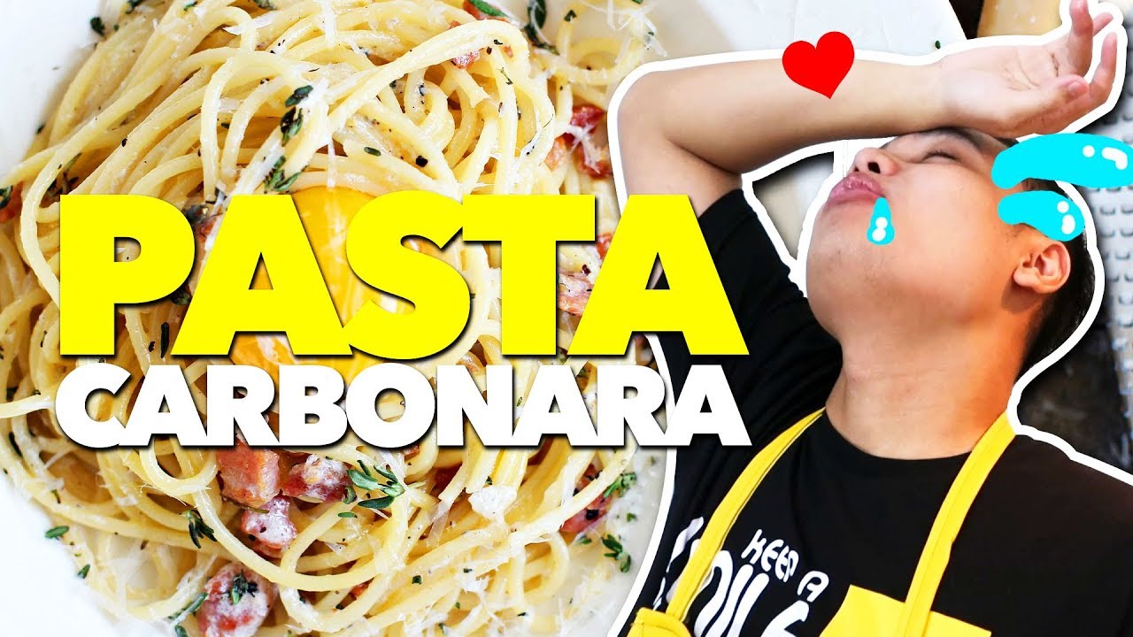 MASAK SPAGHETTI CARBONARA ! ♥