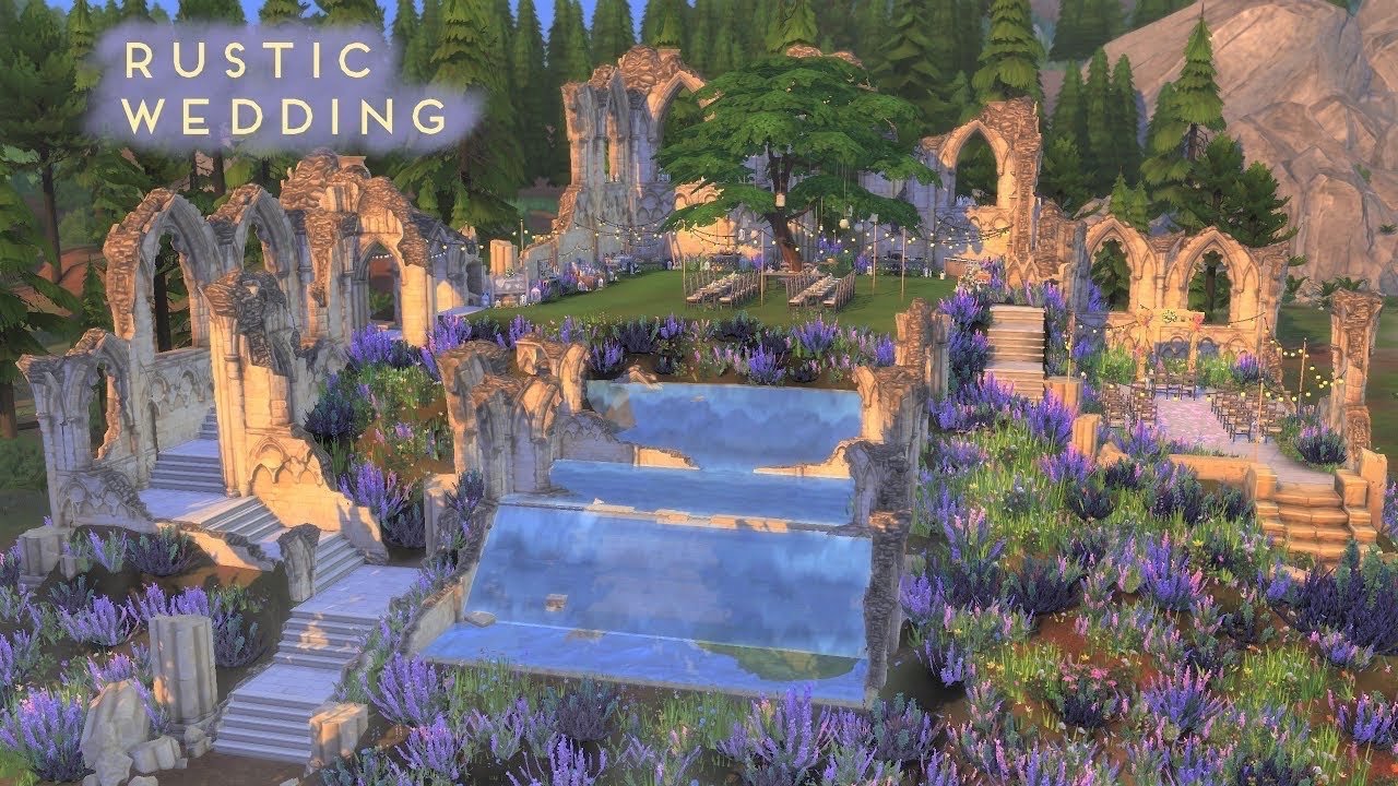 RUSTIC WEDDING (Sims Spark'd) | [No CC] Sims 4 Speed Build