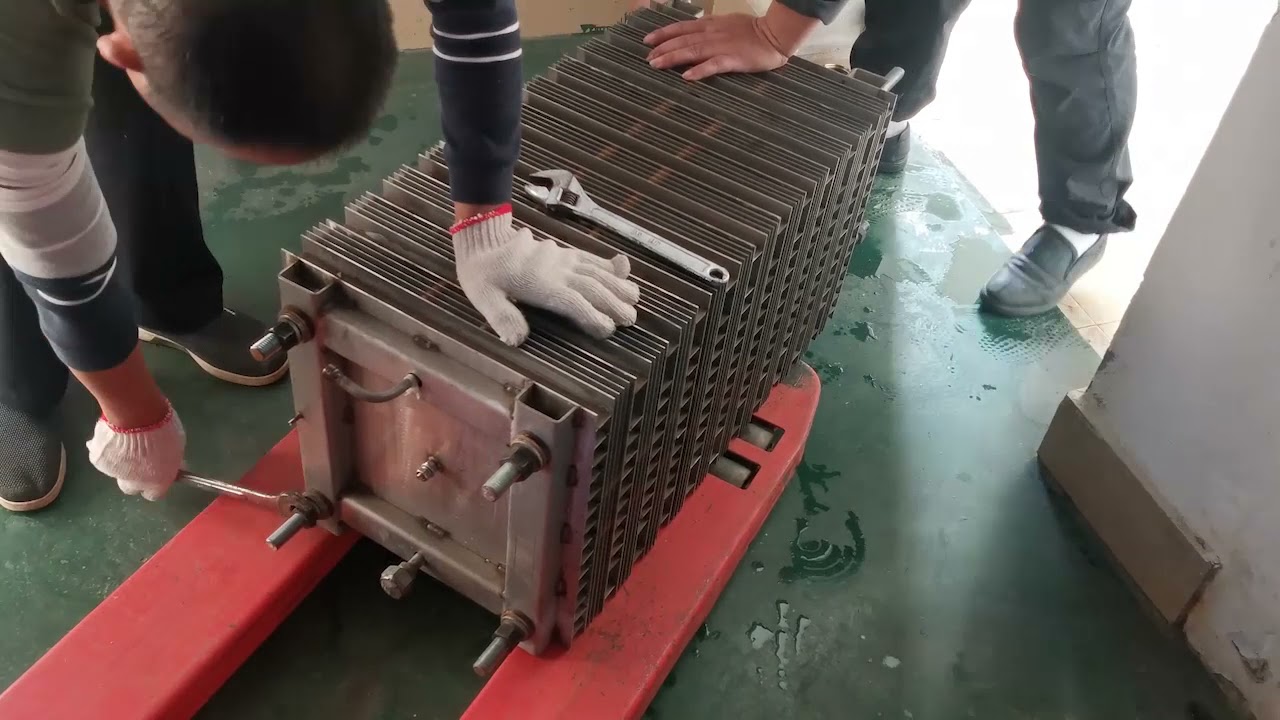 Video of disassembling the electrolyzer