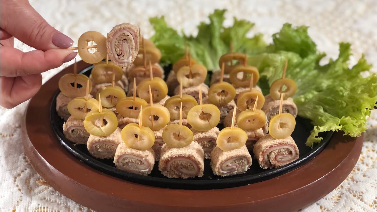 SUA VISITA VAI ADORAR CANAPÉS DE PÃO DE FORMA