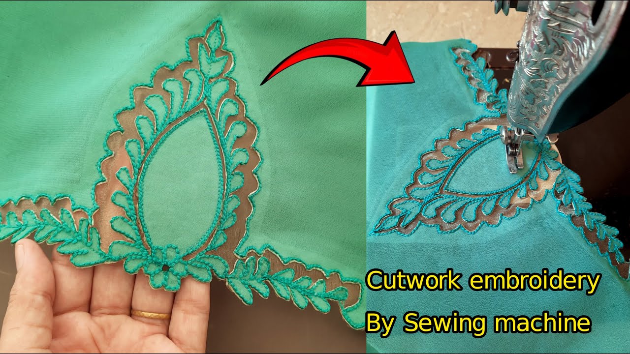 Unique & trendy Cut work Dress design 2023 _ easy Cutwork embroidery Design _ stylish Sleeves