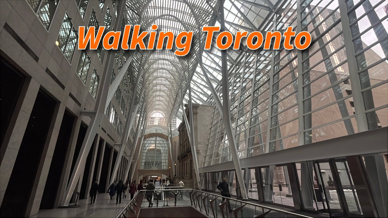 Walking Toronto's Underground PATH Network on a Very Windy Day 12/29/2025