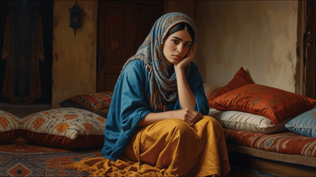 حكاية حيزونة الزوجة الغبية التي لا يعجبها اسمها فاشترت اسما بخمس مائة دينار و لما علم زوجها بالخبر..
