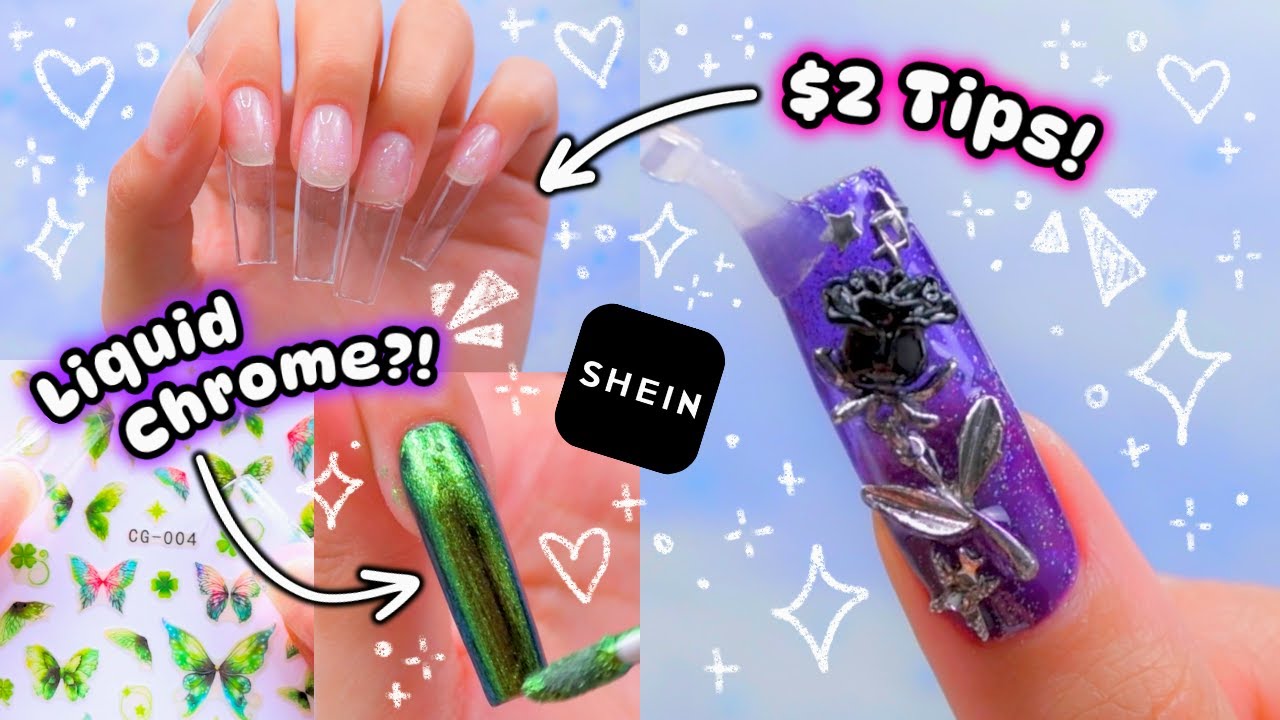 ₊˚ʚ🌸 Testing New Nail Supplies from SHEIN 🦋ɞ˚⋆