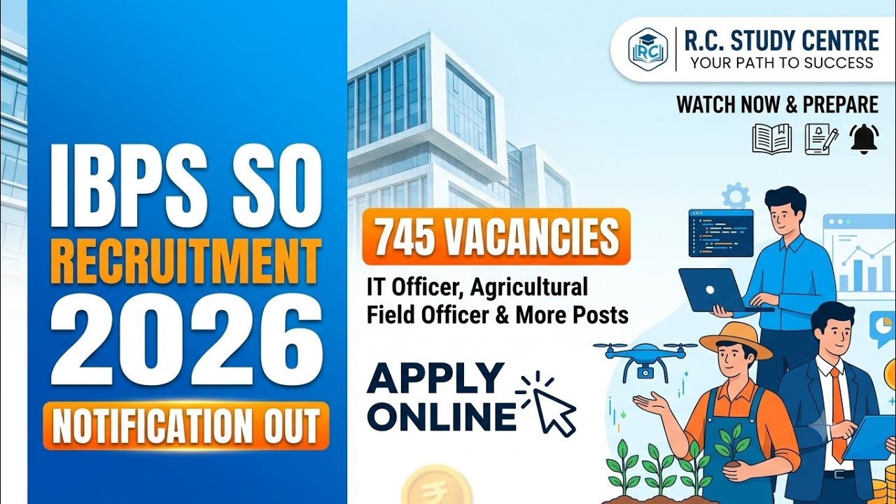 IBPS SO 2026 Notification OUT! 🚨 745+ Vacancies (Apply NOW) 