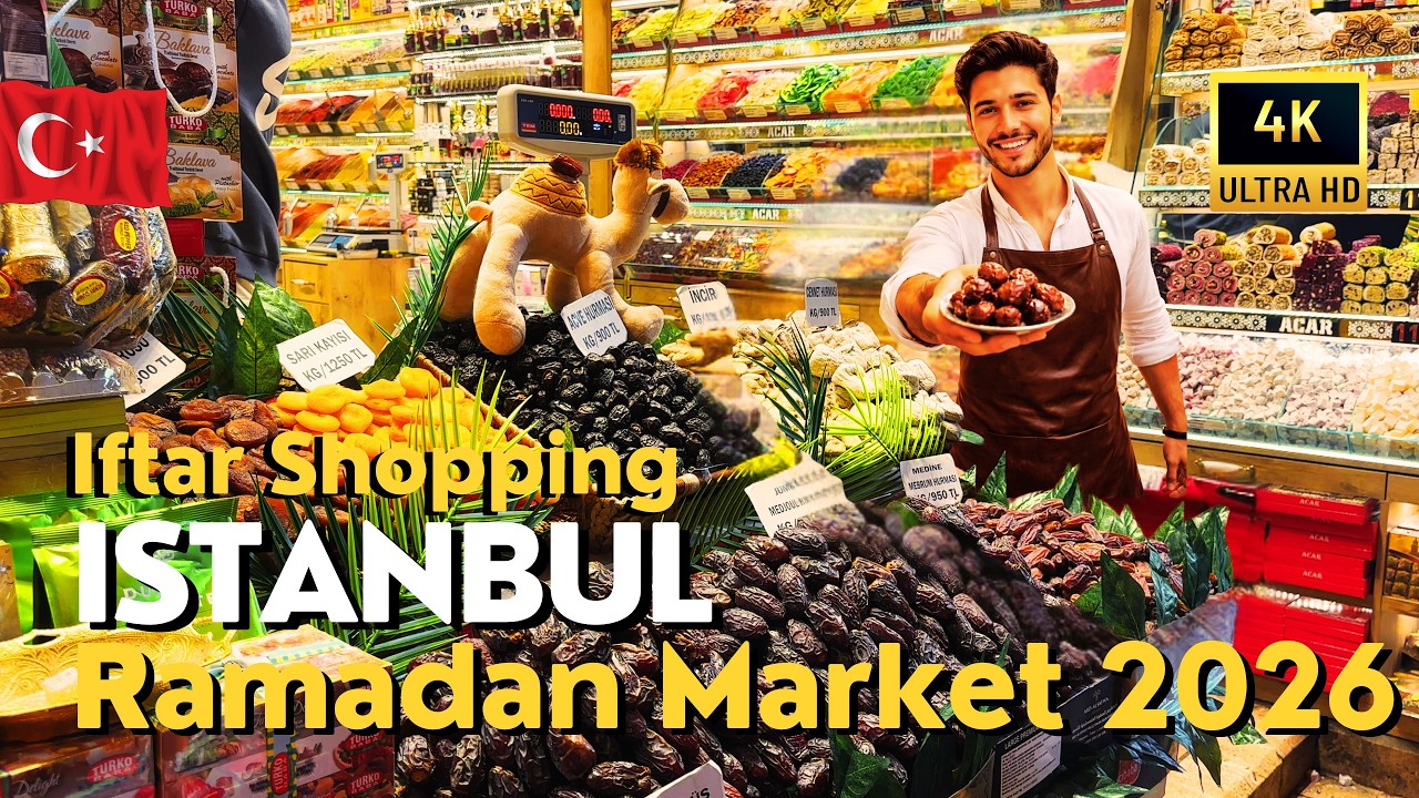 🇹🇷Istanbul Turkey 2026 Ramadan Market | Latest Prices, Ramadan Shopping Istanbul 4K Walking Tour