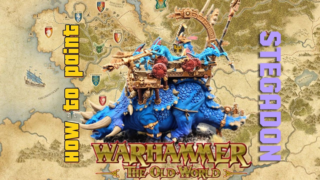 How to paint Lizardmen Stegadon