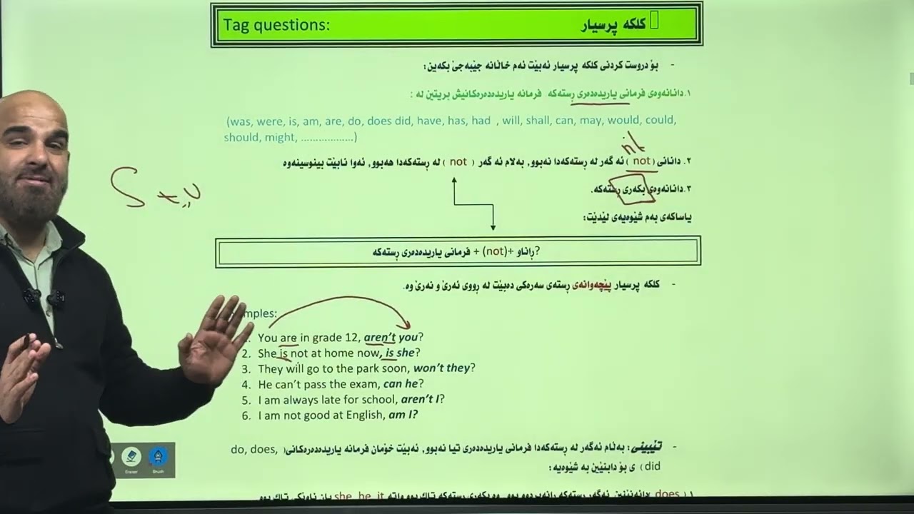 وانەی ئینگلیزی: Tag Questions