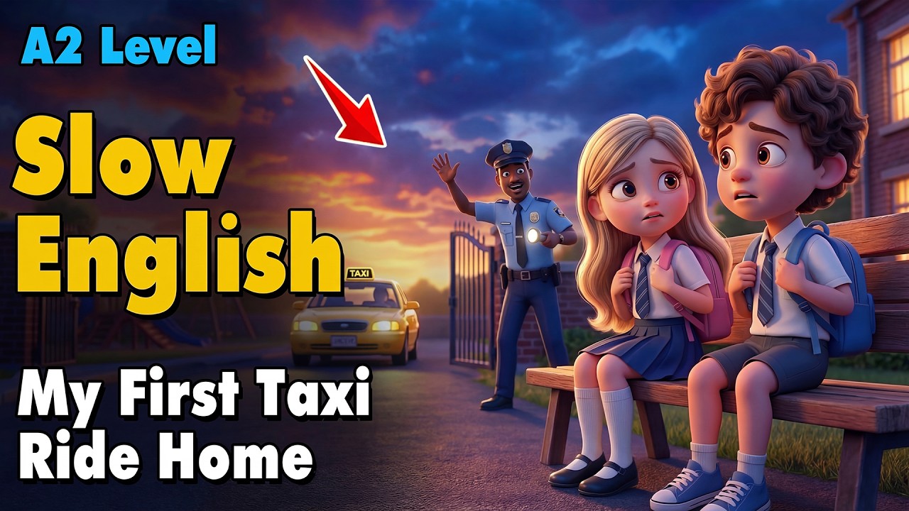 What Happened When I Took My First Taxi Alone | Easy English Listening Practice Story (A1-A2 Level)
