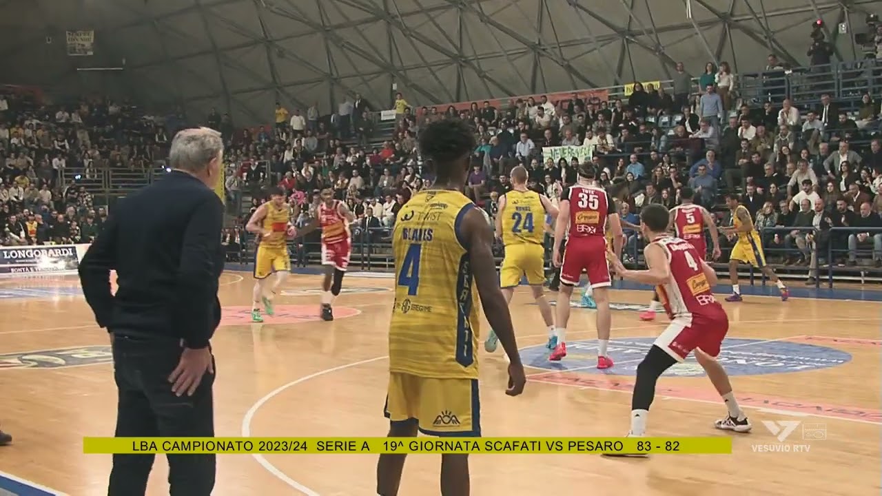 Basket LBA Serie A Scafati vs Pesaro 83-82 Coach  Sacchetti e Boniciolli conferenza post gara