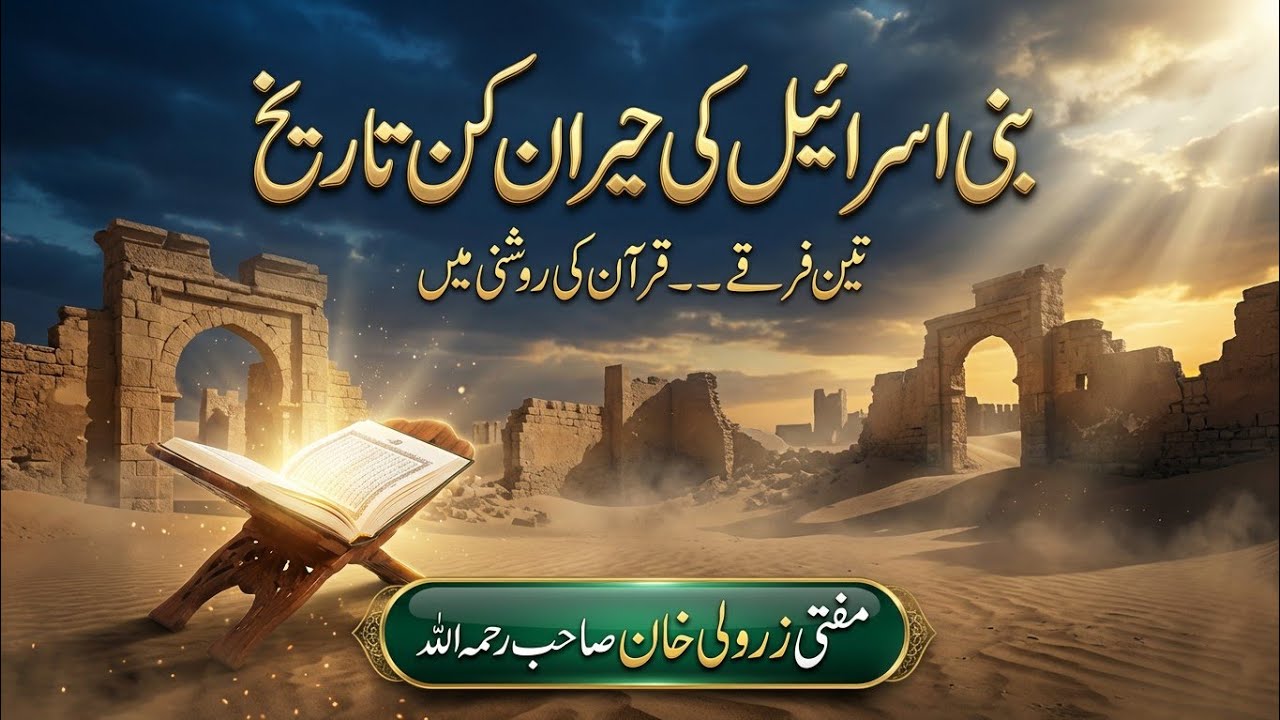 بنی اسرائیل کی حیران کن تاریخ | تین فرقے قرآن کی روشنی میں | Mufti Zarwali Khan Bayan