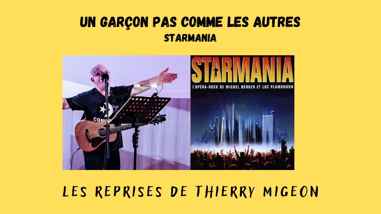 Un garçon pas comme les autres (Ziggy) - Starmania - Cover Thierry Migeon + partition guitare