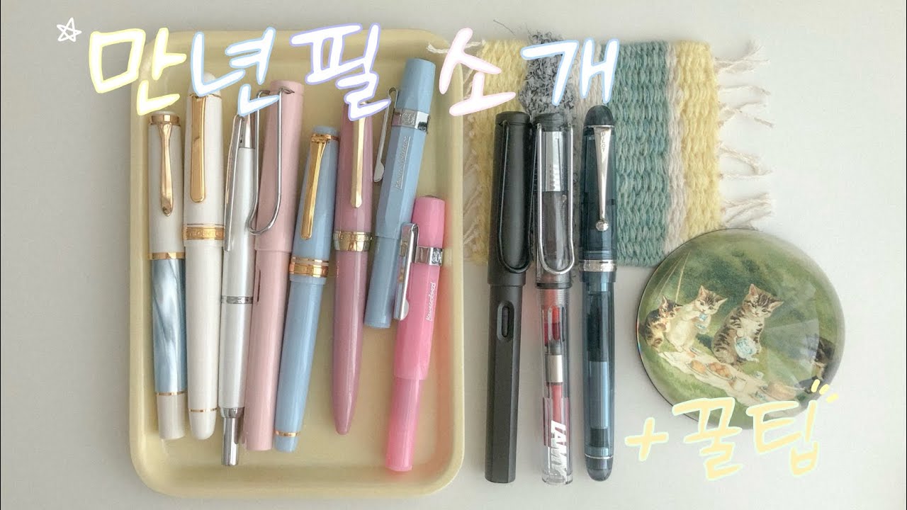 제 만년필을 소개합니다🖋️| 펜입 기록 • 만년필 추천 • 세척 꿀팁 (라미, 카웨코, 플래티넘, 파이롯트, 세일러, 펠리칸)