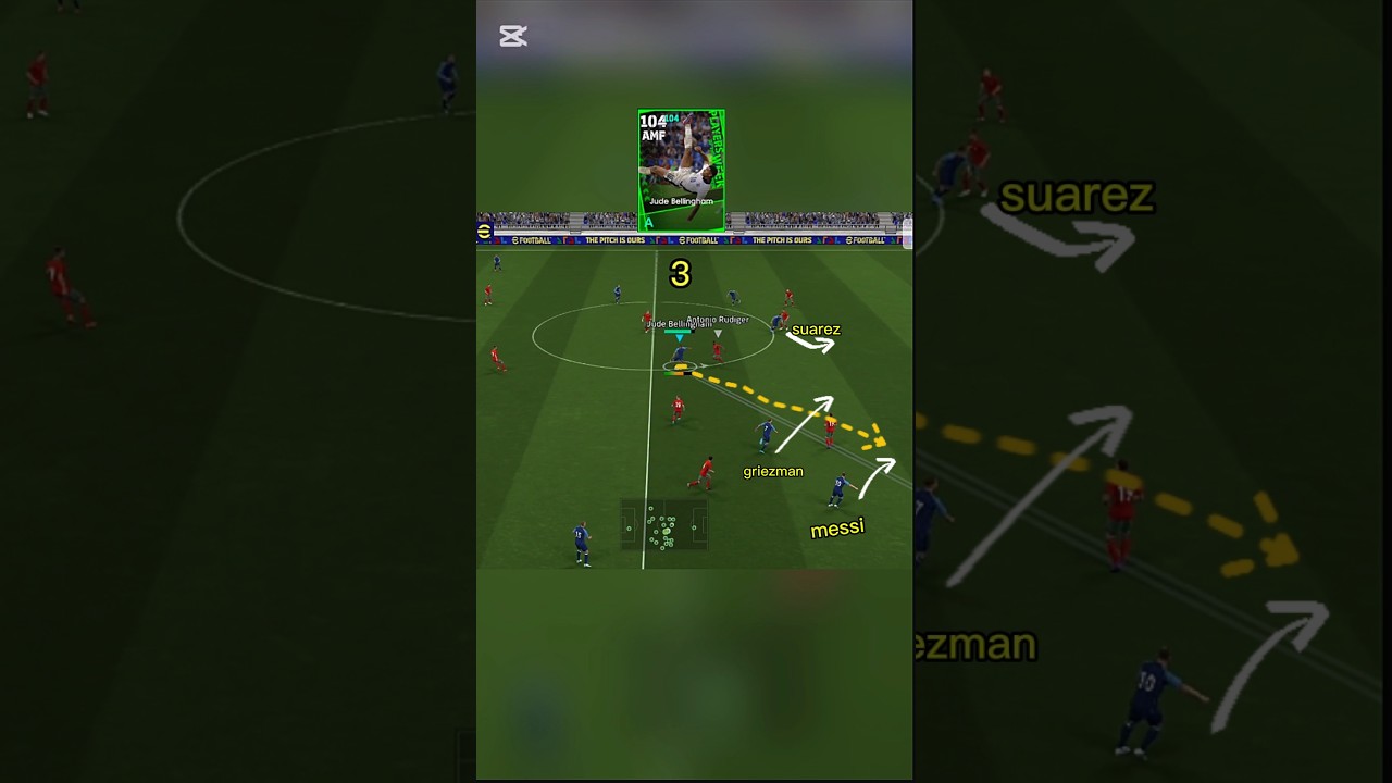 Belligol &times; MSN gameplay #efootball #efootballmobile #pes  #shorts #viralshorts #efootball2025