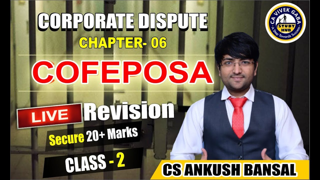 COFEPOSA ACT 1974 | RCD| REVISION| MARATHON | CHAPTER 6 | ADJUDICATION & PROSECUTION | ANKUSH BANSAL