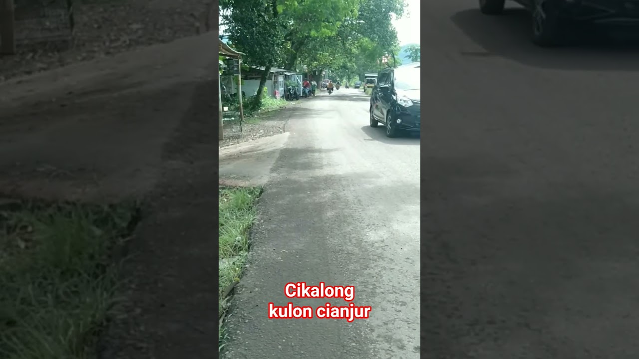 SUASANA JALAN DI CIKALONG KULON CIANJUR