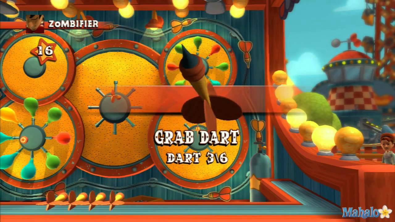 Carnival Games Monkey See, Monkey Do Walkthrough - Pop Darts