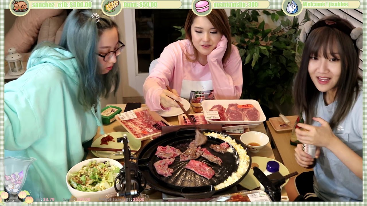 [Archived VoD] 06/20/19 | AriaSaki | KBBQ Mukbang ft. Celine & Kimi