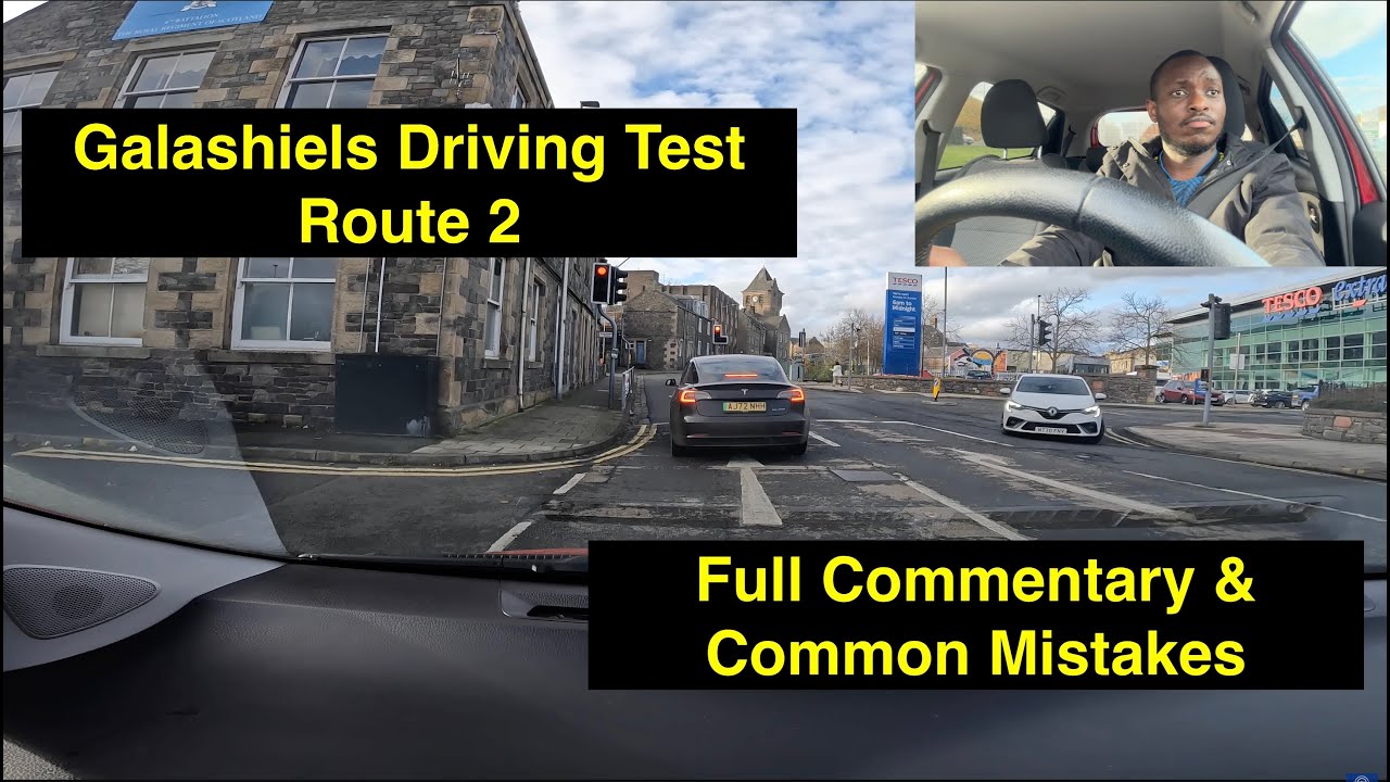 Galashiels Driving Test Route 2 - 2025 | Full Commentary & Common Mistakes