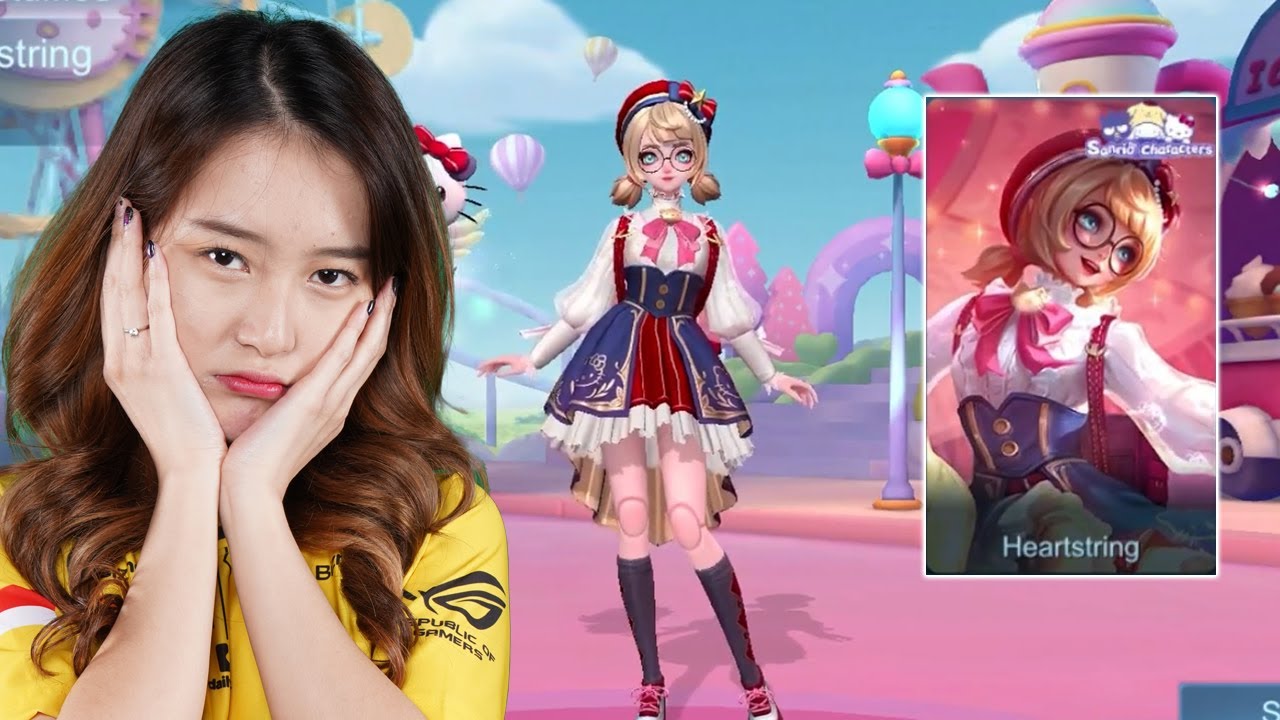 REVIEW SKIN ANGELA HELLO KITTY! INI SKIN TERBAIK YANG PERNAH ADA DI MOBILE LEGENDS!! GEMOYY BANGETTT