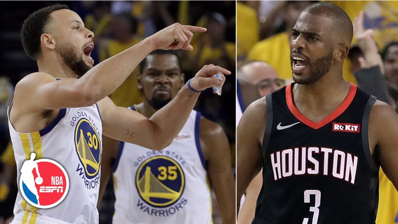 KD and Harden battle, Chris Paul ejected | Warriors vs Rockets Game 1 | 2019 NBA Playoffs